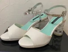 新品訳あり❤️ESPERANZA❤️アンクルストラップサンダル❤️クリアヒール