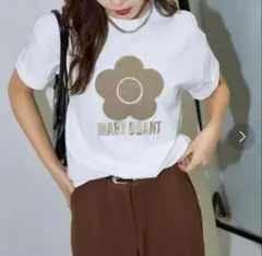 マリークワント【MARY QUANT × PUBLUX】相良刺繍 Tシャツ　Sのサムネイル