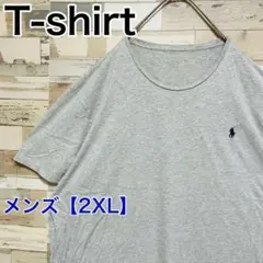 YF11【US輸入】POLO　半袖Tシャツ【メンズ2XL】グレー
