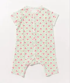 【新品未使用】オーシャンアンドグラウンド 半袖ロンパス Heart&Flowerのサムネイル