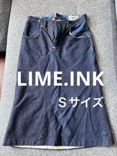 ライムインク デニムスカート　Sサイズ