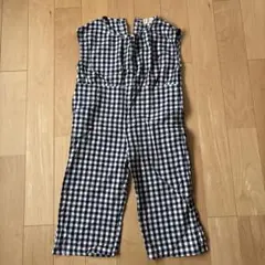 未使用　aimoha ギンガムチェック　ノースリーブ　オールインワン　120