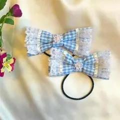 ハンドメイド リボンヘヤゴム❣️
