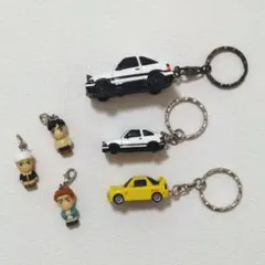 イニシャルD フィギュア付きキーホルダー4個セット - メルカリ
