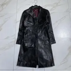 希少♡ミッシェルクラン 山羊革 極上 ロングレザーコート　正規品 イトキン
