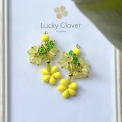 【Dress Line】 ≡botanical春色ミモザ≡イヤリングorピアス