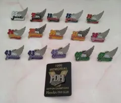 1999年 福岡ダイエーホークスファンクラブ記念ピンバッジセット 16個
