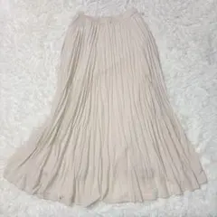 ナチュラルビューティー プリーツ スカート きれいめ フレア 上品 a2242