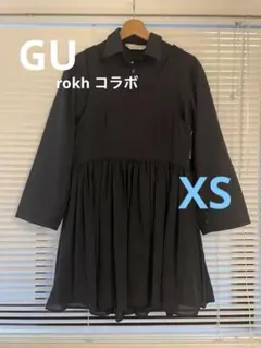 GU rokhコラボ　2ピースシャツミニワンピース