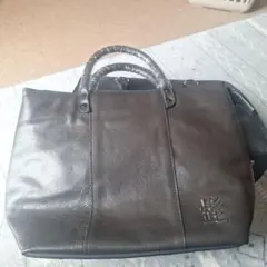 ダークブラウン レザー トートバッグ