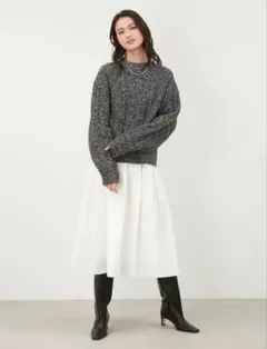 ニットスカート セットアップ