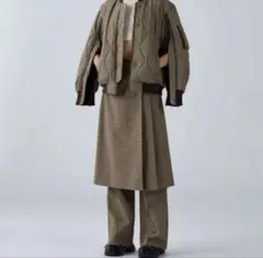 キルティングジャンパーホワイト