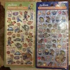 ズートピア　ボンボンドロップシール　ミニ　2枚セット　新品未開封　国内正規品