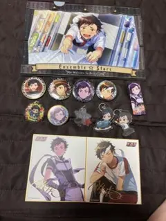 あんスタあんさんぶるスターズ流星隊南雲鉄虎グッズまとめ色紙缶バッジアクキー