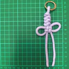 パラコード キーホルダー パープル ハンドメイド