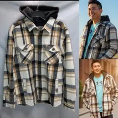 ​USA輸入品 裏ボア チェック柄 厚手 ネルシャツ パーカー