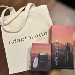 新品未使用】AdaptoLatte マグ、ホイッパー、トートバッグ 3点セット