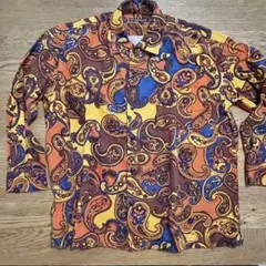 TIGRE BROCANTE ペイズリーネル ポケット フィセル　長袖シャツ M