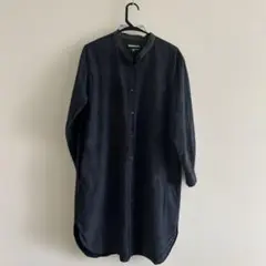 マーガレットハウエルシャツギャザーワンピース 長袖サイズIカーキ