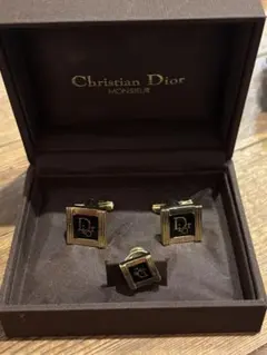 Dior 未使用 ヴィンテージ カフス タイピン セット ドイツ製 箱付き