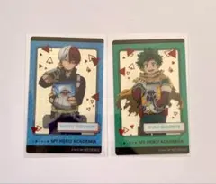 僕のヒーローアカデミア　ナムコ限定　緑谷出久　轟焦凍 クリアカード