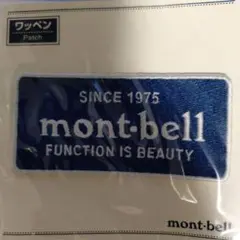 mont-bell ワッペン 青