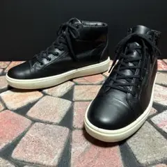 アキレスソルボ　コンフォートスニーカー　24cm サイドジップ　ハイカット　黒