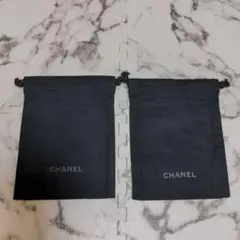 CHANELノベルティミニ黒巾着２枚セット 小物いれ　非売品