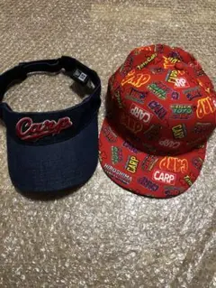 New Era Carp サンバイザー 赤 広島東洋カープ サンバイザー 3点セット - メルカリ