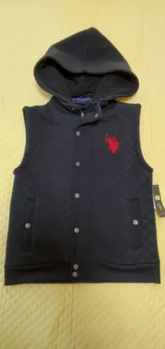 新品☆フード付き 裏ボアベスト