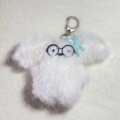 いぬ 韓国 キーホルダー メガネ