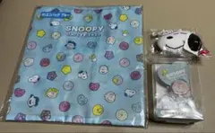 サンリオ当たりくじ　スヌーピー　ブルー　3点セット