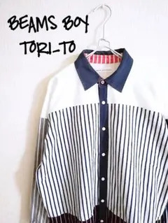 D221924 BEAMS BOY × TORI-TO ネル&コーデュロイシャツのサムネイル