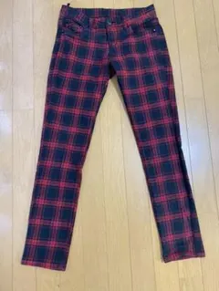 赤黒チェック柄パンツ