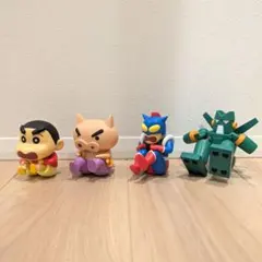 クレヨンしんちゃん ケツだけ歩きフィギュア 4体セット