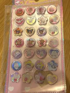 おはじきシール　サンリオ　おすそ分け