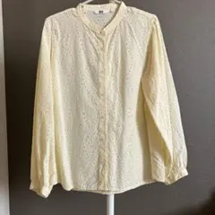 UNIQLO 刺繍入りイエローブラウス Lサイズ