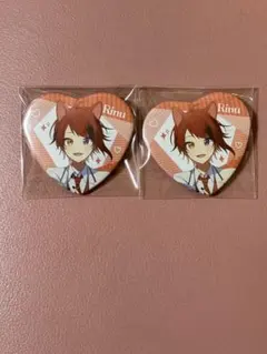 莉犬くん ハート型缶バッジ 2個セット