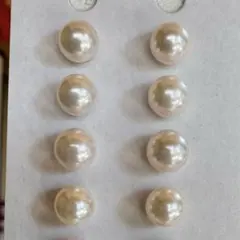 H 7淡水パール メタリック　虹色　天然色　ボタン　裏に片穴　お得　5ミリ H 7淡水パール メタリック 虹色 天然色 ボタン 裏に片穴 お得 5ミリ