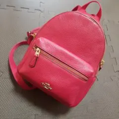 COACHリュックバッグピンク