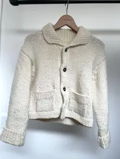 BEAMS BOY アイボリー ニットカーディガンのサムネイル