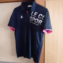 LE COQ SPORTIF ポロシャツ ネイビー/ピンク