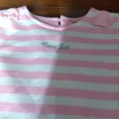 Come Just 長袖カットソー 100cm ピンク/白