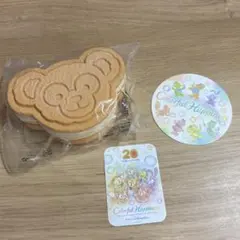 【新品未開封】ダッフィー　クッキーサンド　スーベニアケース＆シール コースター