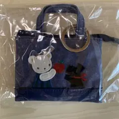 ファミリア　ミニデニムバック　ブルー