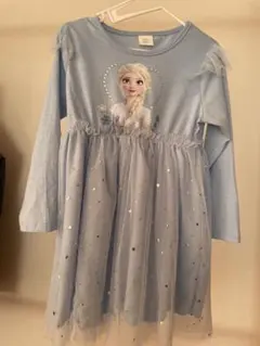 エルサ　長袖ワンピース120