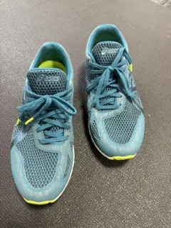 ASICS ランニングシューズ 青/緑