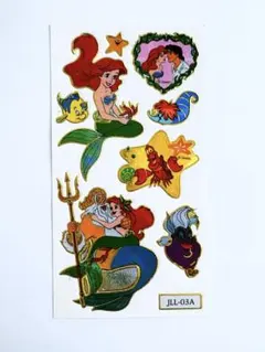 早い者勝ち★アリエル ステッカー3枚セット リトルマーメイド 平成レトロ