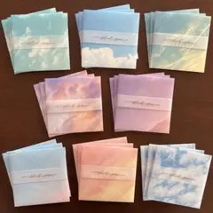 空の色　ましかく封筒　ミニ封筒　ポチ袋　ハンドメイド