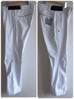 ⛳️ルコックゴルフ　lecoqGOLF⛳️メンズ　ロングパンツ ホワイト　秋冬